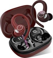 "Bluetooth" sporto ausinės, "Bluetooth 5.3" ausinės su mikrofonu Stereo, belaidės ausinės su USB-C greituoju įkrovimu, "Bluetooth" ausinės, dvigubas LED ekranas, IP7 atsparus vandeniui, belaidės ausinės 48H