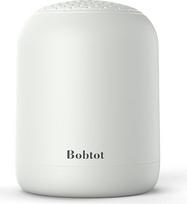 "Bobtot" nešiojamasis "Bluetooth" garsiakalbis, belaidis, atsparus vandeniui, nedidelis, su 24 valandų baterijos veikimo trukme, garsiu stereofoniniu garsu, TWS, laisvų rankų funkcija, kompaktiško dydžio su nešiojimo dirželiu, šviesiai pilkos spalvos