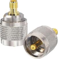 "Boobrie" PL259 vyriškos ir SMA moteriškos lyties adapteris SMA į PL259 vyriškos lyties Ham radijo antenos adapteris UHF vyriškos ir SMA moteriškos lyties koaksialinis adapteris, skirtas mėgėjiškoms CB radijo antenoms Transliuoti WiFi HT radijas 2 vnt.