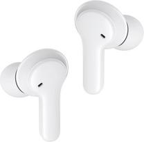 "Boompods Bassline Compact True Wireless Bluetooth" ausinės - belaidės ausinės į ausis su įkrovimo dėžute, 27 valandų trukmės, jutiklinis valdymas ir apsauga nuo vandens IPX4, ausinės su mikrofonu, baltos spalvos