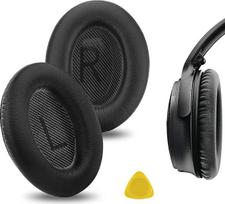 "Bose QuietComfort QC35", "QuietComfort QC25" akustinio triukšmo slopinimo ausinių pakaitinis ausies pagalvėlė / ausies pagalvėlė / ausies kaušeliai / ausies dangtelis / ausų pagalvėlių remonto dalys (juoda)