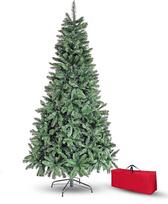 "Brigros" dirbtinė Kalėdų eglutė, stori pušies spygliai ir kišenės, realistiški kabliukai, lengvai surenkama, PVC, metalinis pagrindas, atspari ugniai (150 cm, žalia)