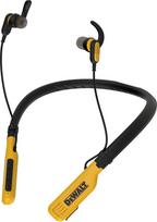 "DEWALT Heavy-Duty" magnetinės "Bluetooth" ausinės ant kaklo - belaidės ausinės su 30 valandų veikimo trukme, triukšmo izoliacija ir laisvų rankų mikrofonu (geltonos spalvos)