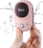 "Divoom Itour-S Mini Tragbarer Bluetooth-Lautsprecher mit Mikrofon, Clip-on-Portable-Lautsprecher, IP67-Wasserdicht, 10-Stunden Spielzeit, Für Baustelle, Werkstatt, Outdoor, Klettern (Rosa)