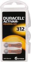 "Duracell Activair" klausos aparato baterijos 312 tipo, 120 vnt. pakuotėje