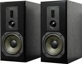 "Dynavoice Definition DM-6 II Black" - "HiFi" garsiakalbis su lentyna, pasyvus, 6,5 colio kevlaro, 2 aukštų dažnių juostiniai garsiakalbiai ir minkštas kupolas, X-Change sistema, 35-32 000 Hz, 120 W, 6 omų - pora