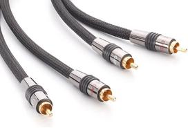 "Eagle Cable by INAKUSTIK" - 10040007 - prabangus stereo garso kabelis | Galingas ir dinamiškas garsas, daug vario | 0,75 m juodos spalvos | Dvigubas ekranavimas - visiškai metalinė jungtis | Pintas ekranas