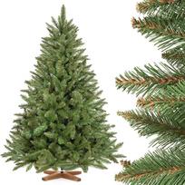 "FairyTrees" dirbtinė Kalėdų eglutė 150 cm natūrali eglė su mediniu stovu Dirbtinė Kalėdų eglutė su žaliu kamienu Pagaminta ES
