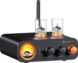 "Fosi Audio MC331" vamzdinis stiprintuvas su DAC, 2 kanalų namų stereofoninio garso stiprintuvas "HiFi" garsiakalbiams su lentynos garsiakalbiais / 3,5 mm ausinėmis, retro VU matuoklis, "Bluetooth" ir USB/Opt/Coax/RCA stiprintuvas