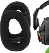 "Geekria Comfort Hybrid Velour" pakaitinės ausų pagalvėlės "Sennheiser GSP 600", "GSP 670", "GSP 500" profesionalioms žaidimų ausinėms, ausinių pagalvėlės, ausinių pagalvėlių pakaitinės dalys (juodos spalvos)