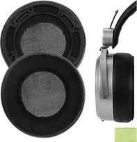 "Geekria Comfort HybridVelour" pakaitiniai ausų įdėklai, suderinami su "Hifiman HE400SE HE400 HE400 HE400I HE400S HE560 560I HE500 300 HE350" ausinių ausinių įdėklais, ausinių kilimėliais, ausinių kilimėlių kilimėliais, ausinių kilimėlių dangteliais (juod