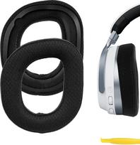 "Geekria Comfort" patogūs pakaitiniai tinkliniai ausų įdėklai, suderinami su "Turtle Beach Stealth 700 Gen 3" ausinių įdėklais (juodi)
