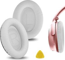 "Geekria QuickFit" ausinių pagalvėlės "Bose QCSE", QC45, QC35, QC35 ii, QC35 ii Gaming, QC15 QC25, AE2, AE2i, AE2w, "SoundTrue", "SoundLink AE", "Quietcomfort" ausinių pagalvėlės, ausų kaušelio dangtelis,