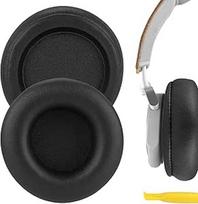 "Geekria QuickFit" pakaitiniai ausinių pagalvėlės "Bang & Olufsen Beoplay H4, H6, H7, H9, H9i, HX, Portal" ausinių pagalvėlės, ausinių pagalvėlės, ausinių kaušelių dangtelių remonto dalys (juodos spalvos / be plastikinio spaustuko)