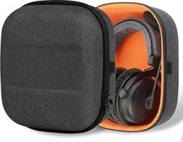 "Geekria Shield" ausinių dėklas, suderinamas su "Beyerdynamic T5p", "T1", "MMX300", "HE400S", "DTX710/T990/790/770", pakaitinis kietas kelioninis dėklas su kabelių laikymo vieta (tamsiai pilkas)