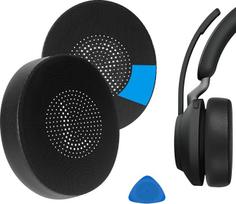 "Geekria Sport Cooling Gel" pakaitiniai ausinių įdėklai, skirti "Jabra Evolve2 65 UC", "Evolve2 65 MS", "Evolve2 40 UC", "Evolve2 40 MS", "Elite 45h" ausinėms, remonto dalys (juodos spalvos)