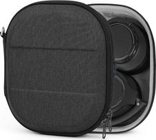 "Geekria UltraShell" ausinių dėklas, suderinamas su "Audio-Technica" ATH-SR50BT, ATH-SR30BT, ATH-ANC900BT dėklu, pakaitinis kietas kelioninis krepšys su kabelių laikymo vieta (tamsiai pilkas)