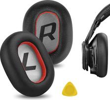 "Geekria" pakaitiniai ausinių pagalvėlės "Plantronics BackBeat PRO 2" ausinėms "EarPad Ear Cushion EarCups Earpads" (juoda/raudona)