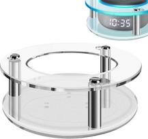 "Geekria" skaidraus akrilo dėklas "Echo Dot" (3-iosios kartos) su laikrodžiu, lubų sieniniu laikikliu, garsiakalbio stovu, tvirtu apsauginiu laikikliu