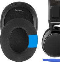 "Geekria" vėsinančio gelio pripildytos medžiaginės pakaitinės ausinių pagalvėlės, skirtos "SteelSeries Arctis 3 Arctis 5 Arctis 7 Arctis 9X Arctis PRO" ausinėms, ausinių pagalvėlės, ausinių pagalvėlių keitimas