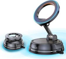 "GemCoo" mobiliojo telefono laikiklis automobilyje Vakuuminis magnetinis 360° pasukamas automobilinis mobiliojo telefono laikiklis su siurbtuku, universalus "Samsung" telefono laikiklis automobiliui, veidrodžiui ir sporto salei
