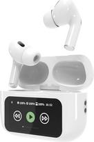 "Gembird GMB-Audio BT TWS In-Ears" ausinės su LCD ekranu ir aktyviu triukšmo slopinimu, baltos spalvos - aukščiausios kokybės belaidės ausinės muzikai ir laisvų rankų skambučiams, suderinamos su išmaniaisiais telefonais, planšetiniais kompiuteriais ir kt.