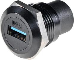 "HangTon" 5 USB 3.0 jungčių pakuotė Vandeniui atsparus kištukas "Bulkhead" apvalus kabelis nuo moteriškos lyties iki moteriškos lyties prailginimo