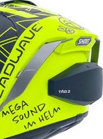 "Headwave" "HeadwaveTAG-002" "Bluetooth" garsiakalbis motociklininkų šalmams, muzikos ir navigacijos užuominos, ausinės, garso sistema, garsus ir didelis garsas