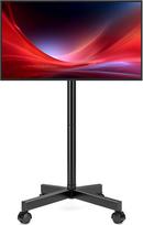 "Hemudu" televizoriaus stovas, pritaikytas 23-60 colių LCD/LED televizoriui, televizoriaus stovas su ratukais, televizoriaus stovas iki 35 kg, reguliuojamas televizoriaus stovo aukštis, maks. VESA 400 x 400 mm