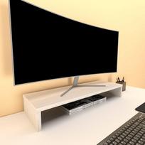 "Henor" medinis monitoriaus stovas TV ekrano laikiklis 82 x 26,5 x 12 cm Atlaiko 50 kg Ąžuolas Estel