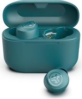 "JLab Go Air Pop+" ausinės į ausis, belaidės "Bluetooth" ausinės, tikros belaidės ausinės, 35+ valandų trukmės ausinės, belaidės ausinės, ausinės su mikrofonu, USB-C įkrovimo dėžutė, dviguba jungtis, EQ3 garsas, "Teal" spalvos