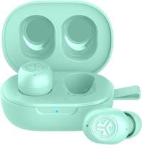 "JLab JBuds Mini In-Ear" belaidės "Bluetooth" ausinės, tikros belaidės ausinės, 20+ valandų veikiančios ausinės, belaidės ausinės, ausinės su mikrofonu, įkrovimo dėžutė, dvigubas prijungimas, EQ3 garsas, mėtų žalia