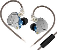 "KZ ZSN Pro HiFi In-Ear" ausinės "Yinyoo HiFi Stereo Bass Sound IEM" ausinės, slopinančios triukšmą 0,75 mm 2 kaiščiai (mėlynas mikrofonas)