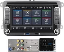 "Linux" automobilinis radijo imtuvas, suderinamas su "VW Flash Start"/"Bluetooth"/"Wireless CarPlay"/"Android Car"/FM/AM/RDS/USB