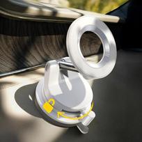 "LISEN Magsafe Car Mount" telefono laikiklis automobiliui, magnetiniai automobilių priedai vyrams ir moterims, džipams ir sunkvežimiams, vakuuminės dovanos "iPhone 17 Pro Max" 16 15 14 13 12, "Samsung S25", perlamutrinės baltos spalvos