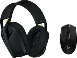 "Logitech G305" belaidė žaidimų pelė, "Hero 12K" jutiklis ir G435 belaidės žaidimų ausinės su "Bluetooth" ir integruotu mikrofonu, lengvos, su "Lightspeed", skirtos PC/Mac, juodos spalvos