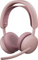 "Logitech Zone Wireless 2 ES" - triukšmą slopinančios adaptyviosios hibridinės ANC "Bluetooth" ausinės rožinės spalvos