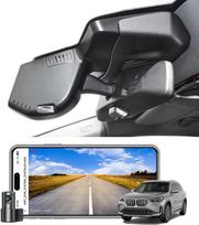 "Mangoal" priekinė 4K ir galinė 1080p prietaisų skydelio vaizdo kamera, pritaikyta BMW X1 Gen3 U11/U12 2023 2024 2025, Xdrive28i, OEM stilius, 2160P UHD vaizdo įrašas, "WiFi" ir programėlė, 128GB kortelė