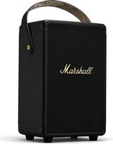"Marshall Tufton" lauko nešiojamasis "Bluetooth" vakarėlių garsiakalbis, IPX2 atsparus vandeniui, juodos ir žalvario spalvos