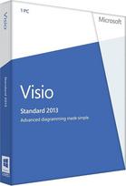 "Microsoft Visio Standard 2013" - 1 vnt. (Produkto rakto kortelė be duomenų kaupiklio)