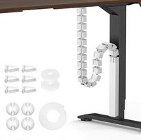 "Mimoke Cable Management Spine Cable Management" kabelių valdymo magnetinių kanalų modulinis kabelių organizatorius po stalu stačiakampio formos dizainas, skirtas kabeliams atskirti ir apsaugoti (baltas)