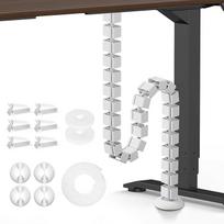 "Mimoke Cable Management Slim Line" ilgis: 1290 mm Kabelio žarna, tvirtinama varžtais Kabelių valdymo stuburas Modulinis kabelių organizatorius (baltas)