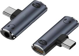 "Mizi 2025" atnaujintas USB C-3,5 mm ausinių ir įkroviklio adapteris, "2 in 1" C tipo garso jungtis su didelės raiškos DAC ir greituoju įkrovimu, suderinama su "iPhone 16/15", "Galaxy S25/S24", "Pixel", "iPad