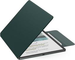 "MoKo" magnetinis dėklas naujam 11 colių "Kindle Scribe 2025" (3 kartos) ir "Kindle Scribe Colorsoft 2025" (1 kartos) - plonas "Folio Premium" PU odos dangtelis su rašikliu ir automatiniu miego žadinimu, naktinė žalia