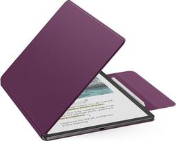 "MoKo" magnetinis dėklas naujam 11 colių "Kindle Scribe 2025" (3 kartos) ir "Kindle Scribe Colorsoft 2025" (1 kartos) - plonas "Folio Premium" PU odos dangtelis su rašikliu ir automatiniu miego žadinimu, tamsiai violetinės spalvos