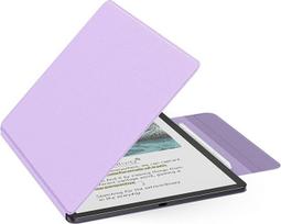 "MoKo" magnetinis dėklas naujam 11 colių "Kindle Scribe 2025" (3 kartos) ir "Kindle Scribe Colorsoft 2025" (1 kartos) - plonas "Folio Premium" PU odos dangtelis su rašikliu ir automatiniu miego žadinimu, Taro violetinės spalvos