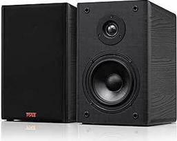 "Pyle" 6,5 colio knygų lentynos garsiakalbiai, pora laidinių knygų lentynos garsiakalbių su sieniniais laikikliais, 2 krypčių HiFi namų kino sistema su popieriniu kūgiu ir minkštu kupolo garsiakalbiu, kompaktiškas dizainas, 11,5 x 7,5 x