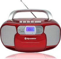 "Roadstar RCR-4635UMP/RD" nešiojamasis CD radijo imtuvas su kasetėmis, skaitmeninis PLL FM radijas, "Boombox" CD MP3 grotuvas, USB, AUX-IN, ausinių išvestis, raudonos spalvos