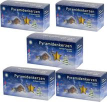 "Sparpack" piramidės žvakės, natūralios, 14 x 74 mm dydžio (natūralios, 5 x 50 vnt.) (PK 50/500)
