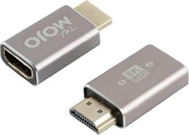 "Tecmojo 8K Ultra HD HDMI Stecker auf Buchse Adapter", HDMI-Verlängerungsstecker, kompaktiškas dizainas, Plug-and-Play, 2 Stück